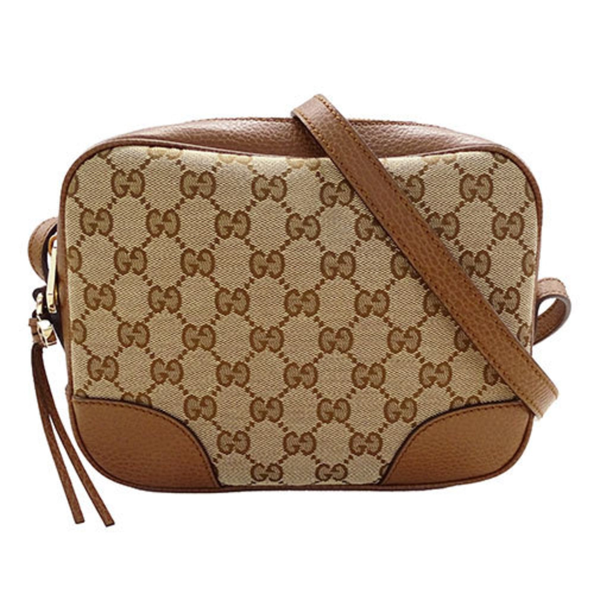 Gucci GG canvas, Brown, Canvas, shoulder