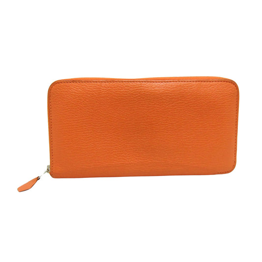 Hermès Azap, Orange, Leather, wallet