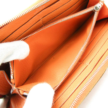 Hermès, Orange, Leather, wallet