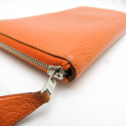 Hermès, Orange, Leather, wallet
