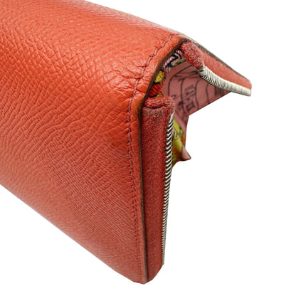 Hermès Silk'In, Red, Leather, wallet