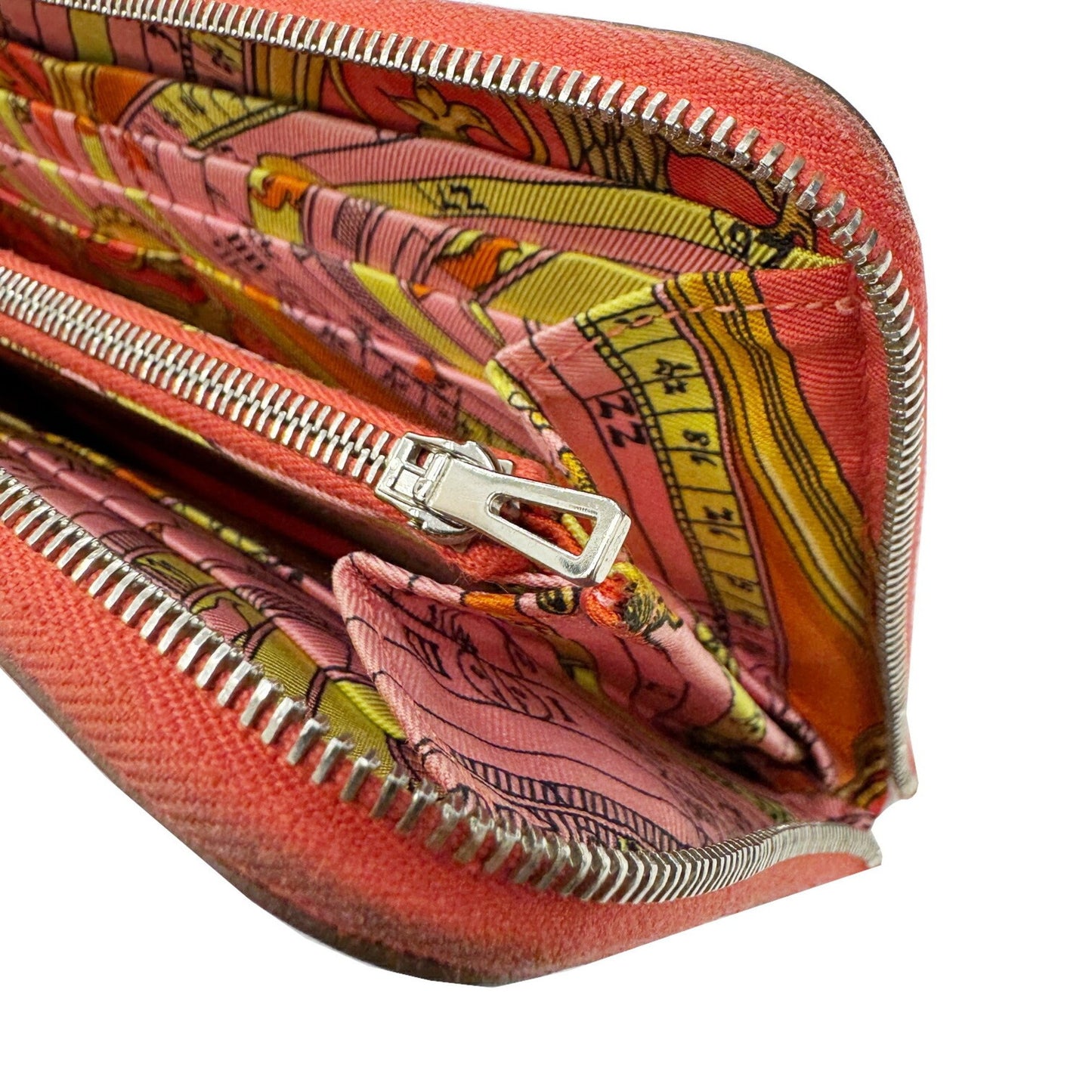 Hermès Silk'In, Red, Leather, wallet