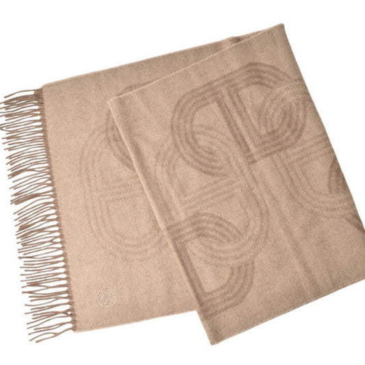 Hermès Chaine d'ancre, Brown, Cashmere, scarf