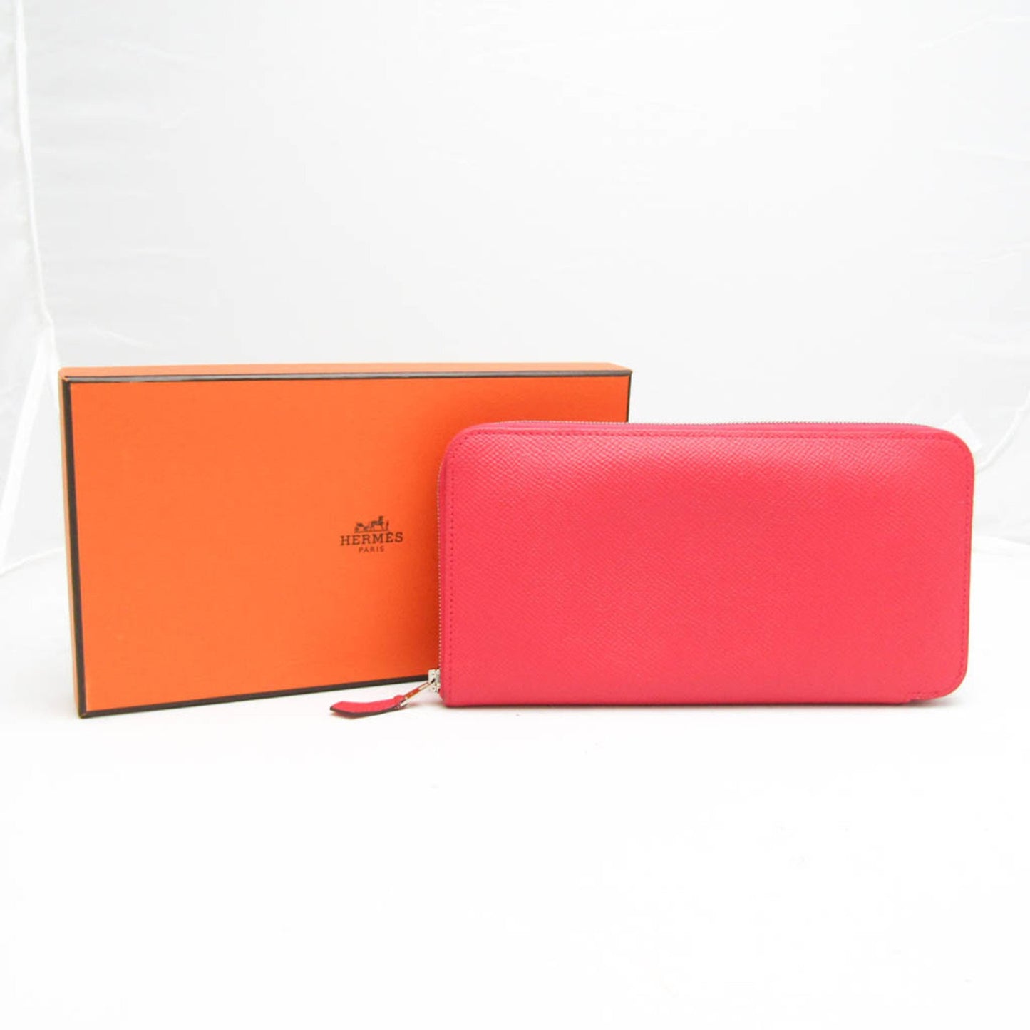 Hermès Azap, Pink, Leather, wallet