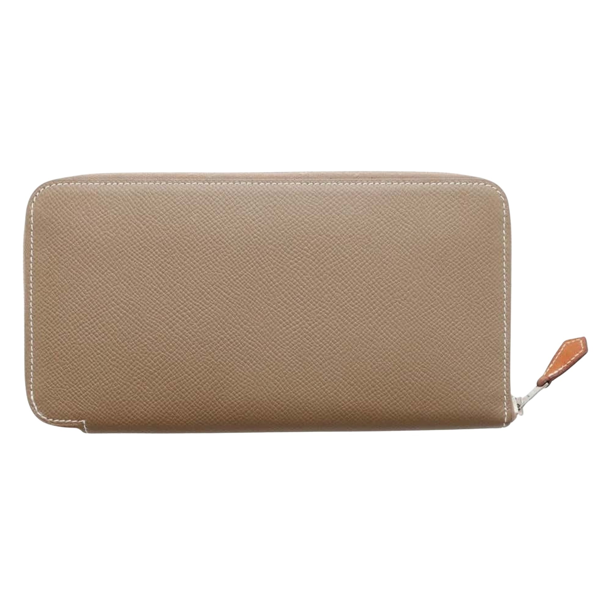 Hermès Silk'In, Beige, Leather, wallet