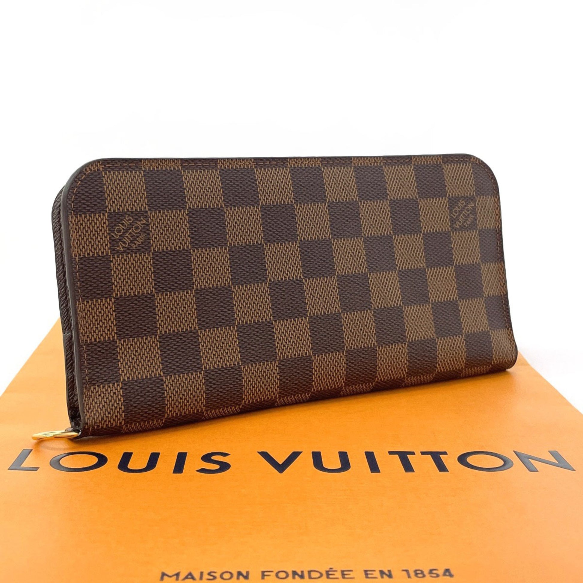 Louis Vuitton Insolite, Brown, Canvas, wallet