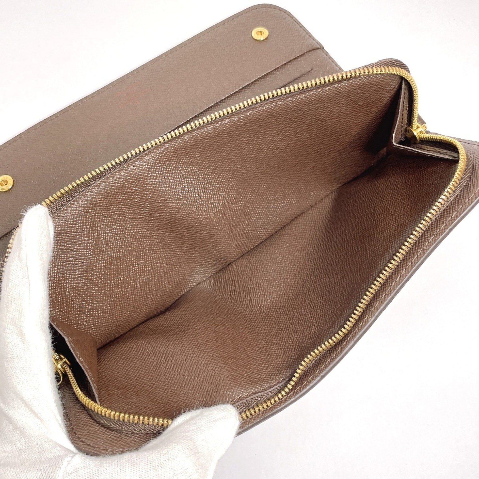 Louis Vuitton Insolite, Brown, Canvas, wallet