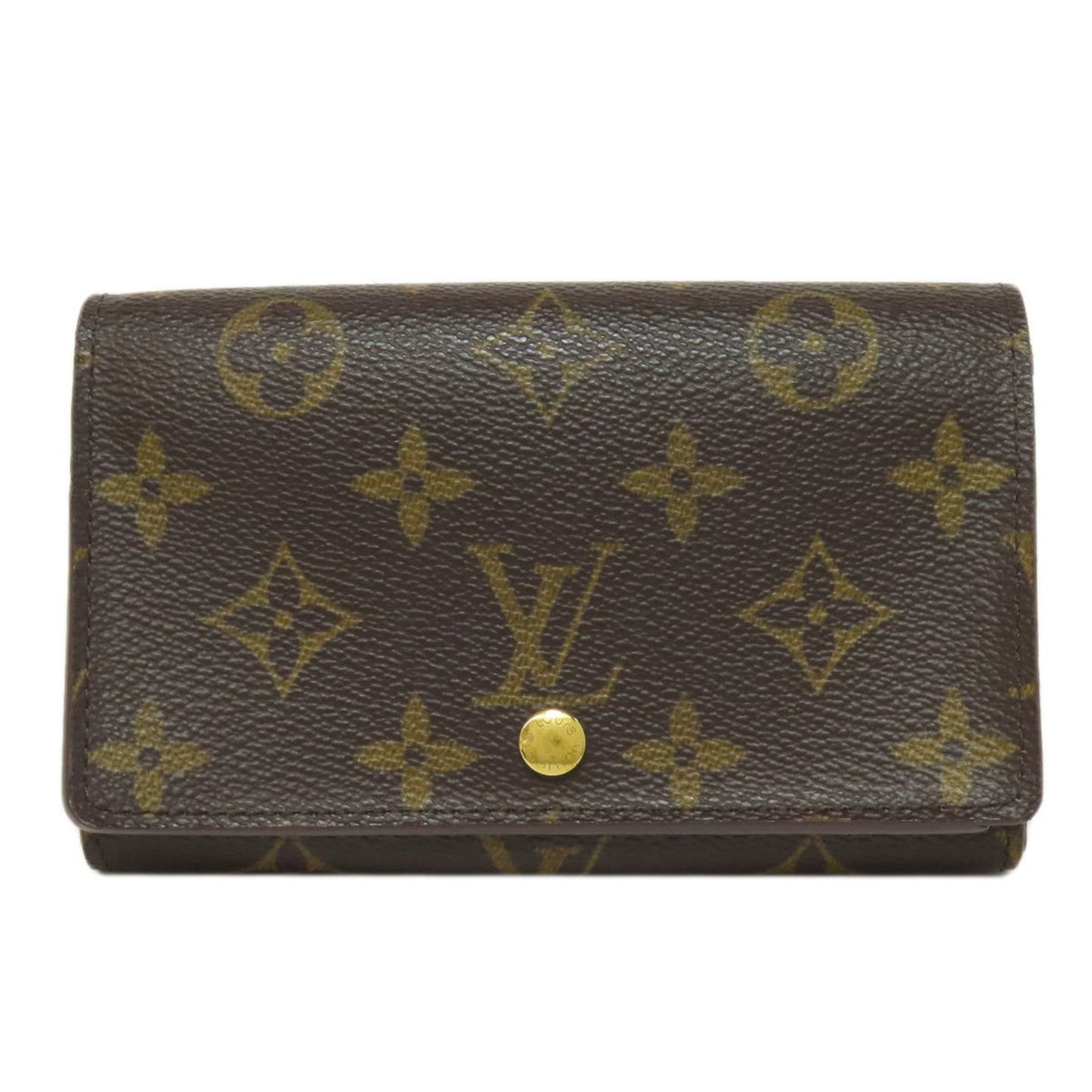 Louis Vuitton Porte tresor international, Brown, Canvas, wallet