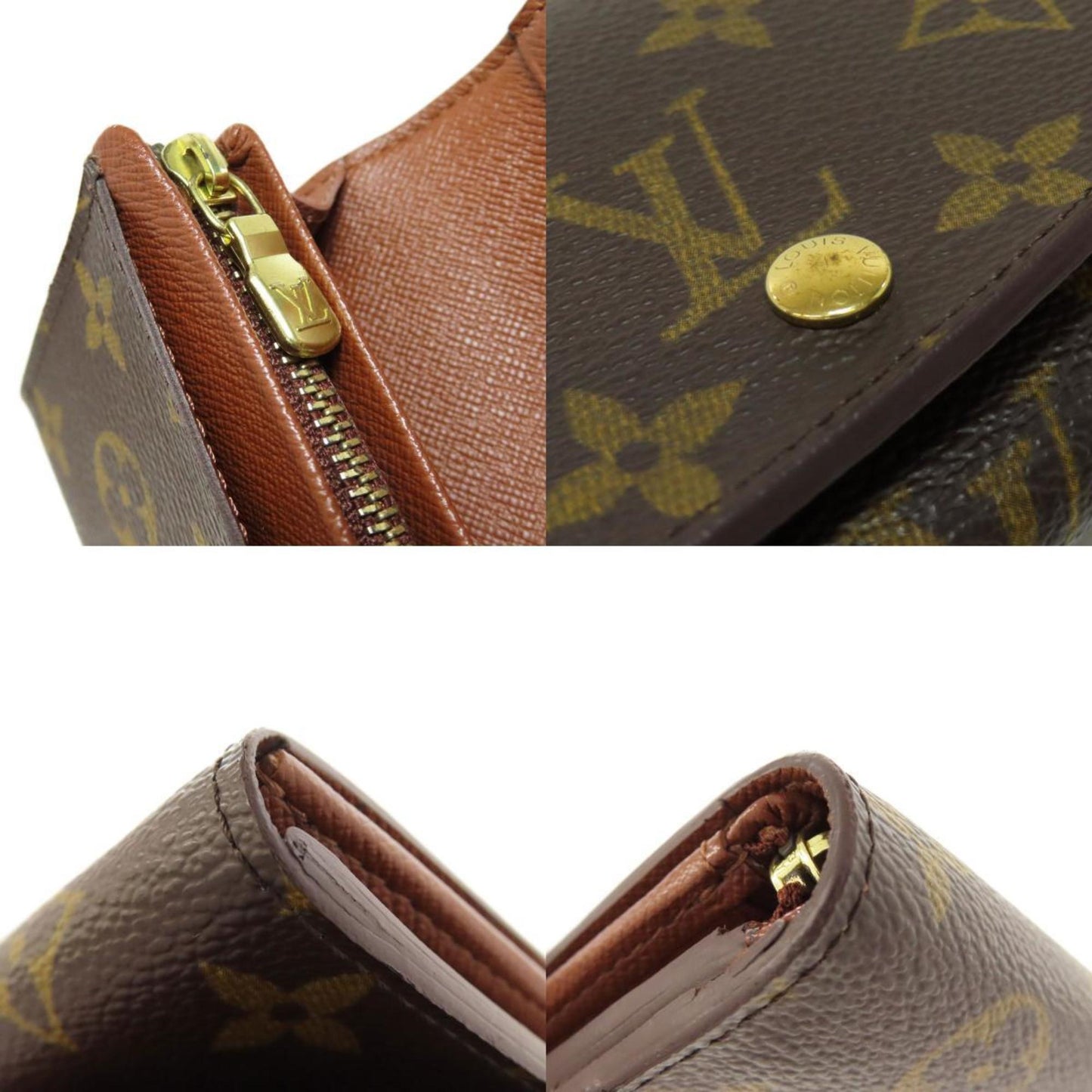 Louis Vuitton Porte tresor international, Brown, Canvas, wallet