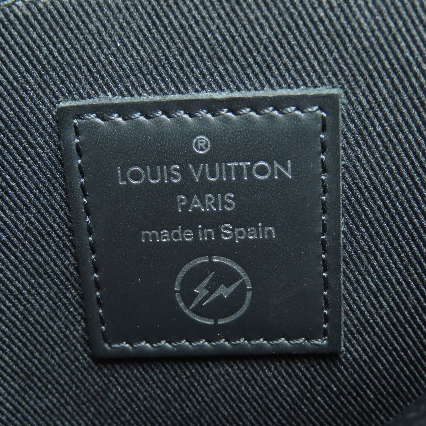 Louis Vuitton iPad Pouch, Black, Canvas, clutch