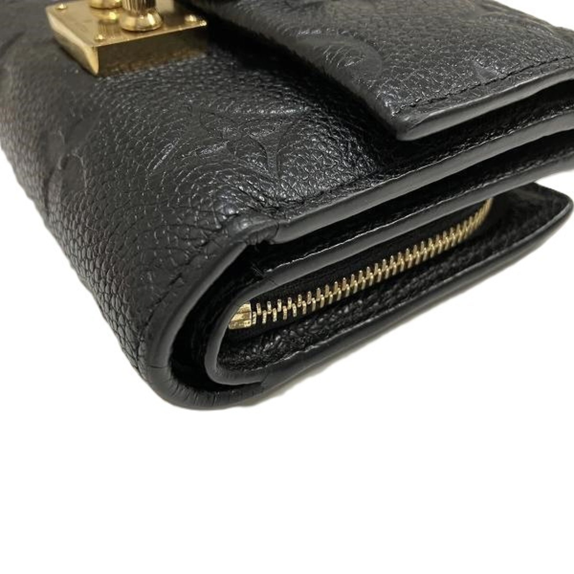 Louis Vuitton Metis, Black, Leather, wallet