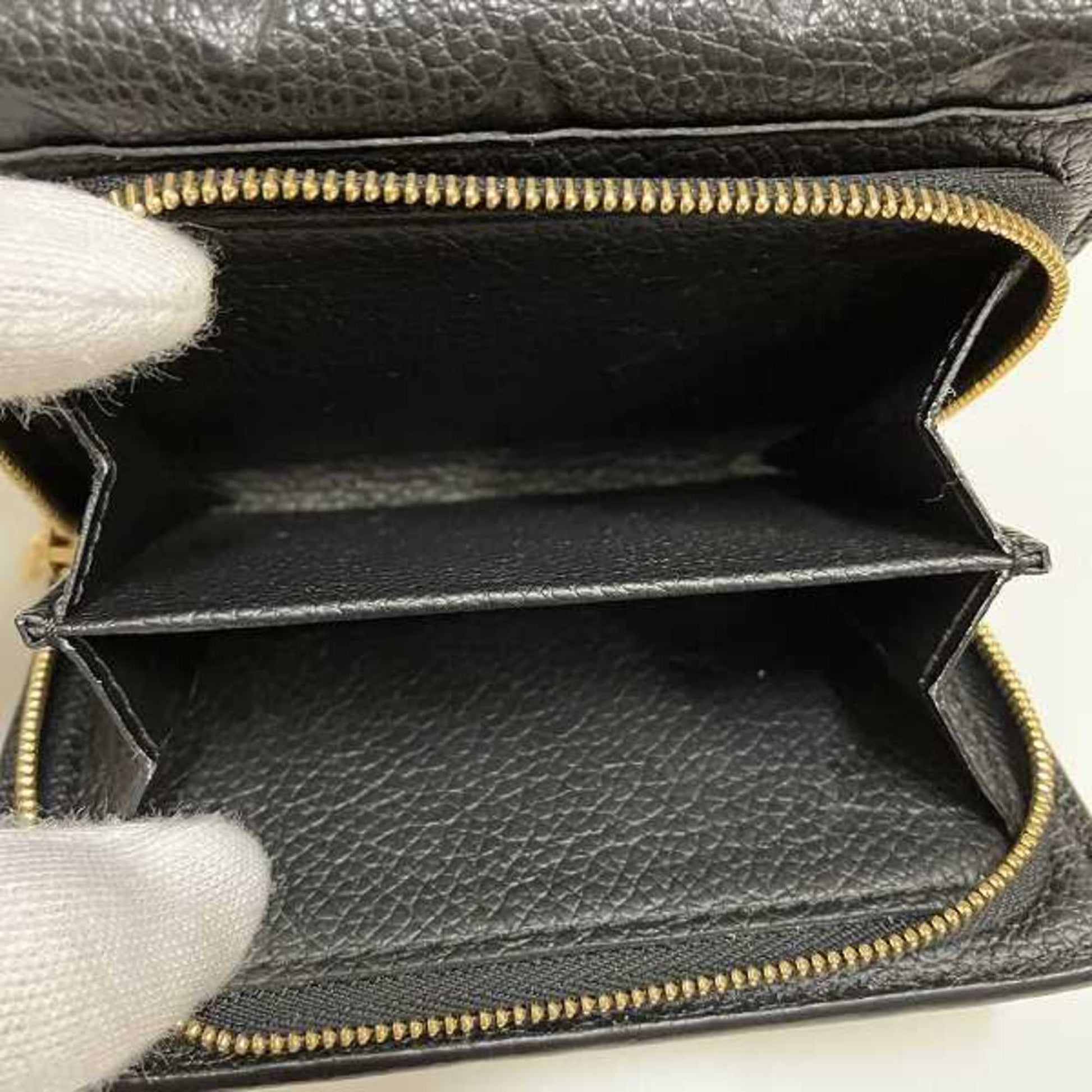 Louis Vuitton Metis, Black, Leather, wallet