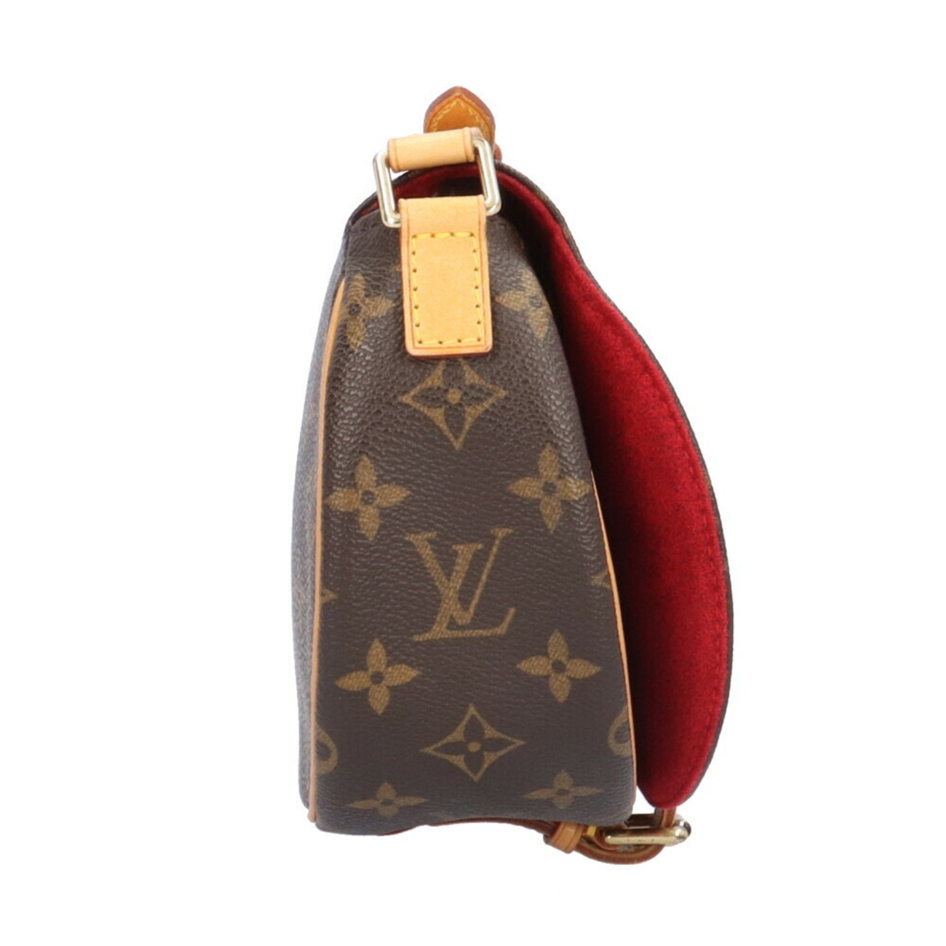 Louis Vuitton Tambourin, Brown, Canvas, shoulder