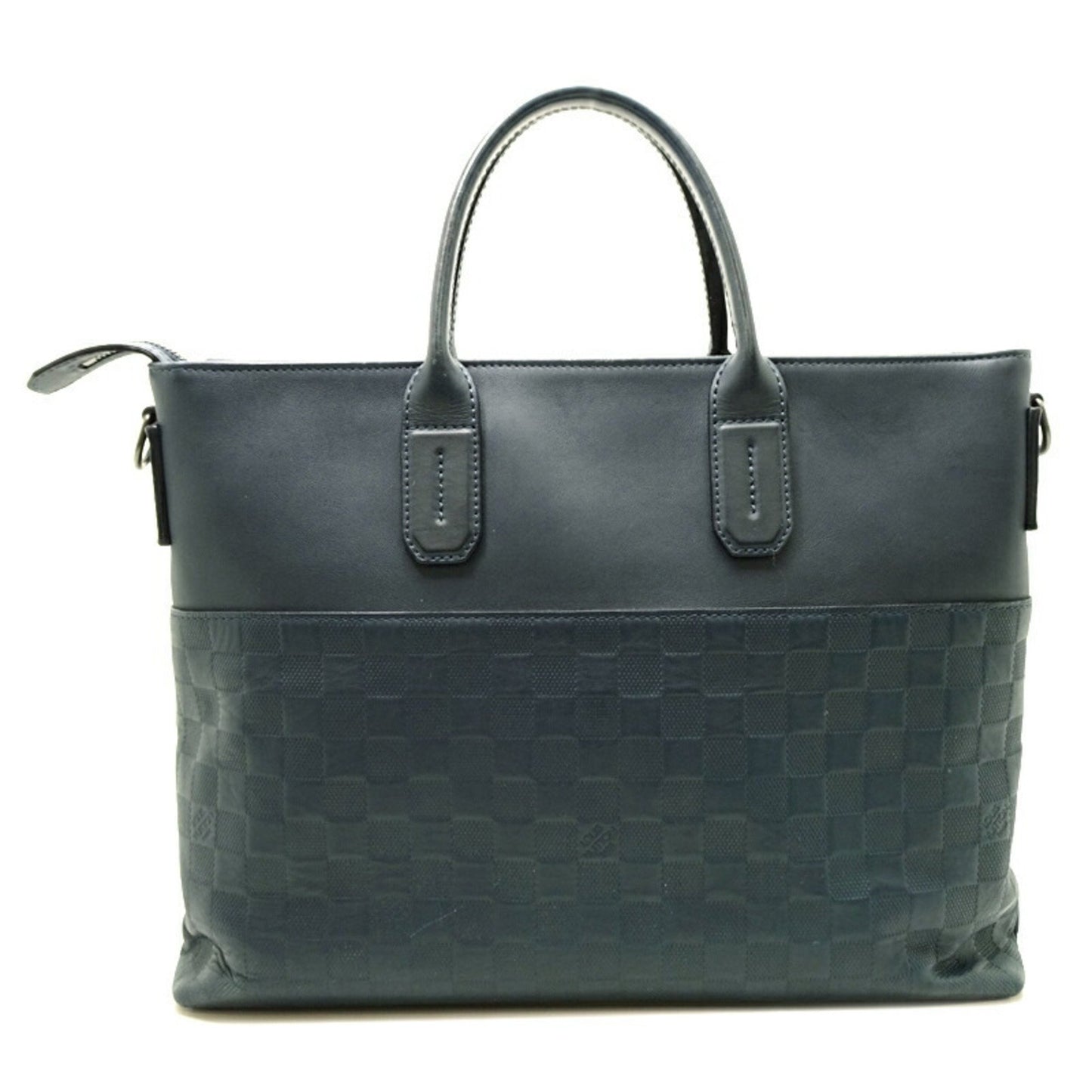 Louis Vuitton 7DW, Navy, Leather, handbag