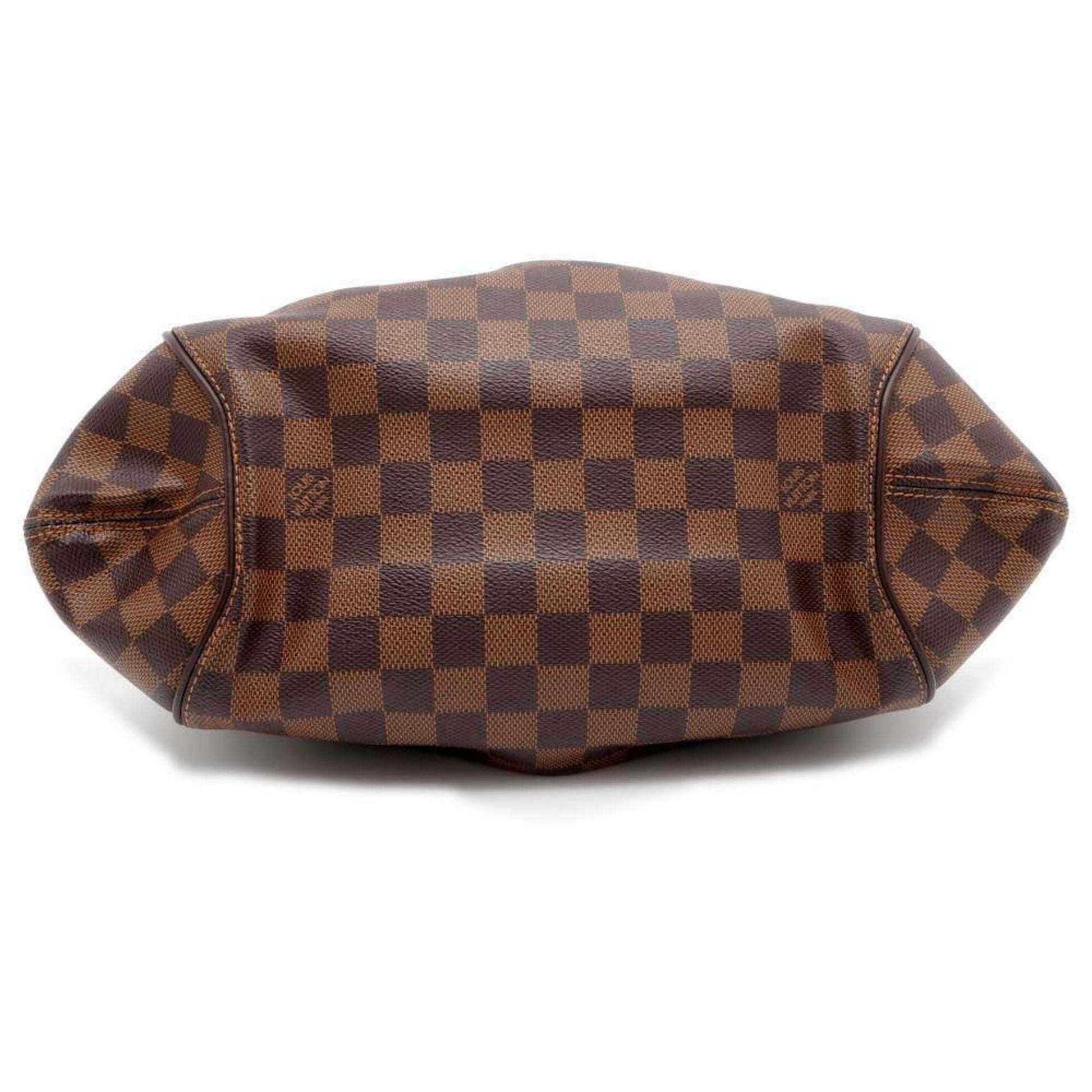 Louis Vuitton Sistina, Brown, Canvas, shoulder