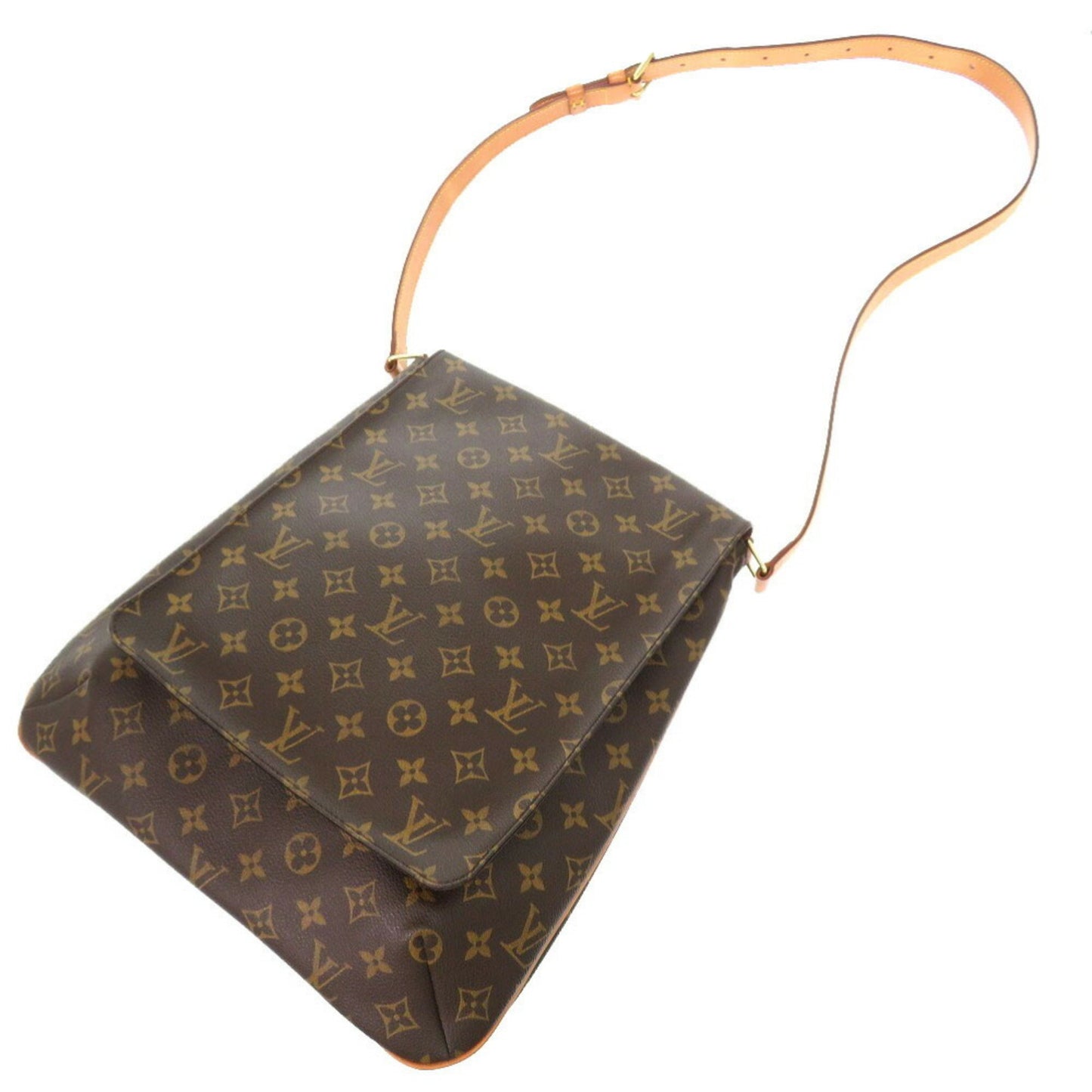 Louis Vuitton Musette, Brown, Canvas, shoulder