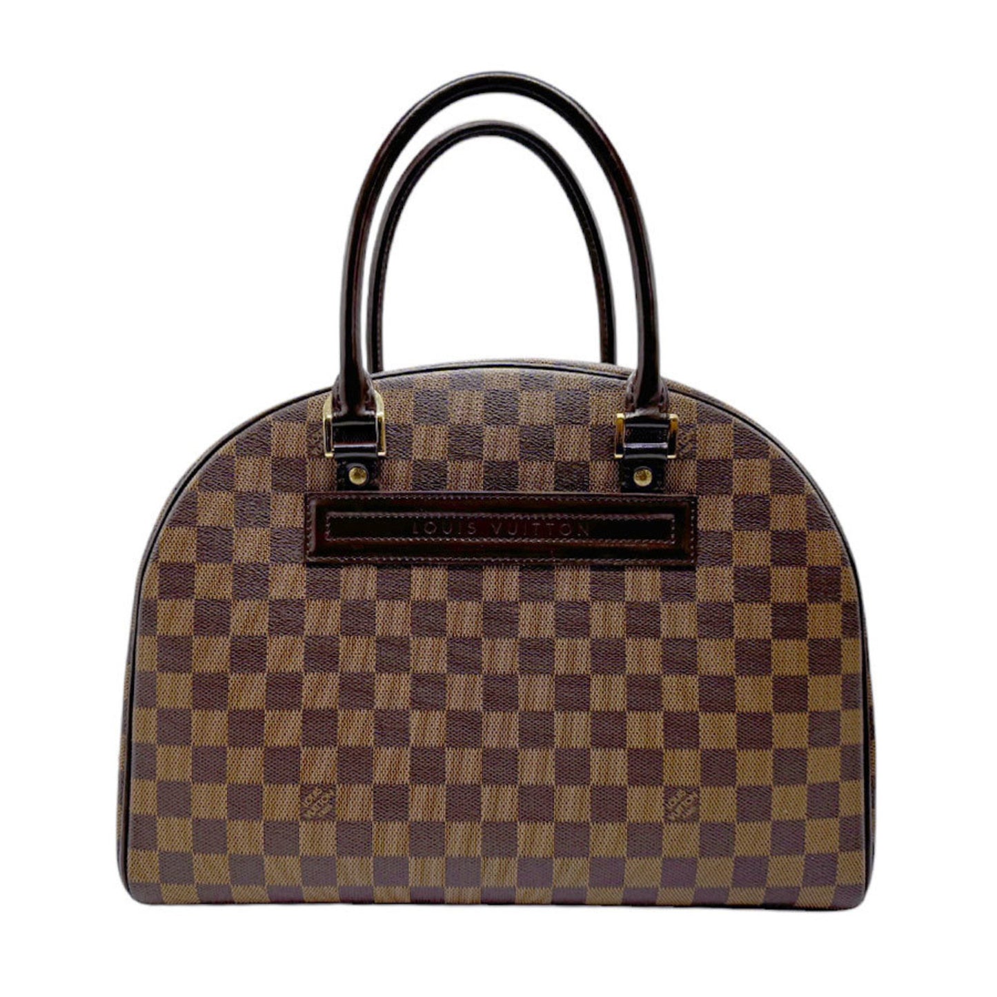 Louis Vuitton Nolita, Brown, Canvas, handbag