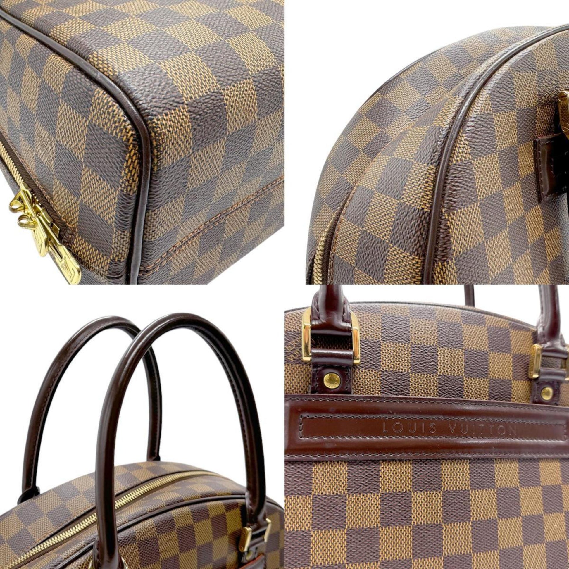 Louis Vuitton Nolita, Brown, Canvas, handbag