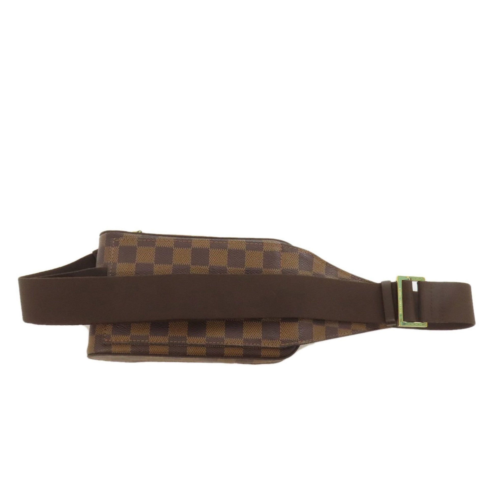 Louis Vuitton Geronimo, Brown, Canvas, shoulder