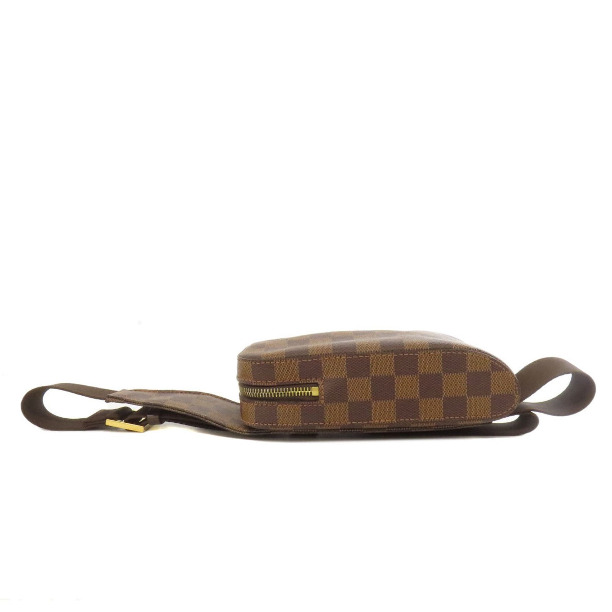 Louis Vuitton Geronimo, Brown, Canvas, shoulder