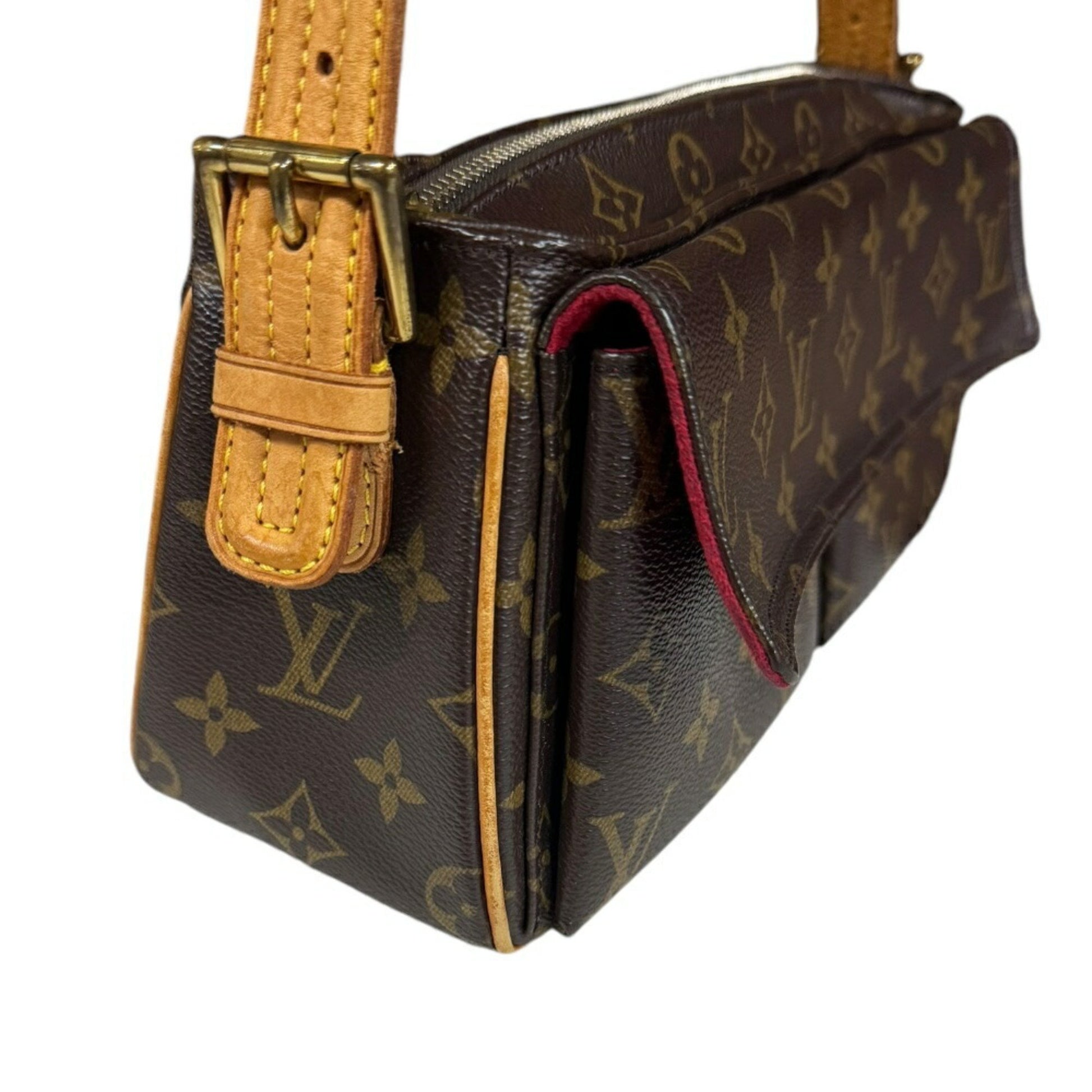 Louis Vuitton Viva Cité, Brown, Canvas, shoulder
