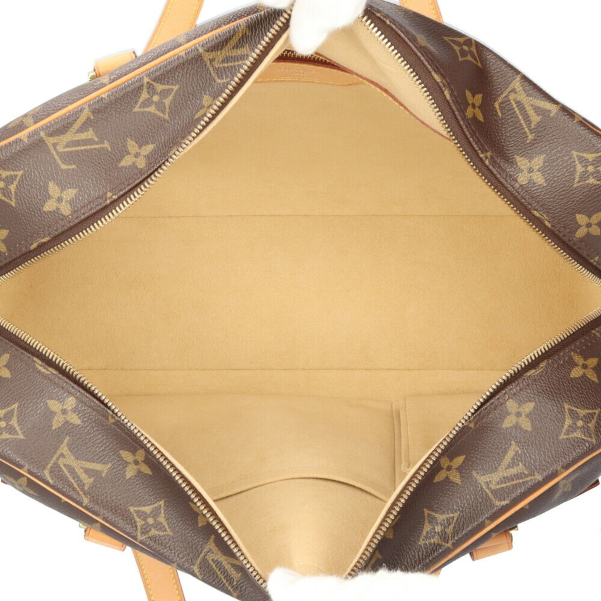 Louis Vuitton Cite, Brown, Canvas, shoulder