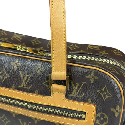 Louis Vuitton Cite, Brown, Canvas, shoulder