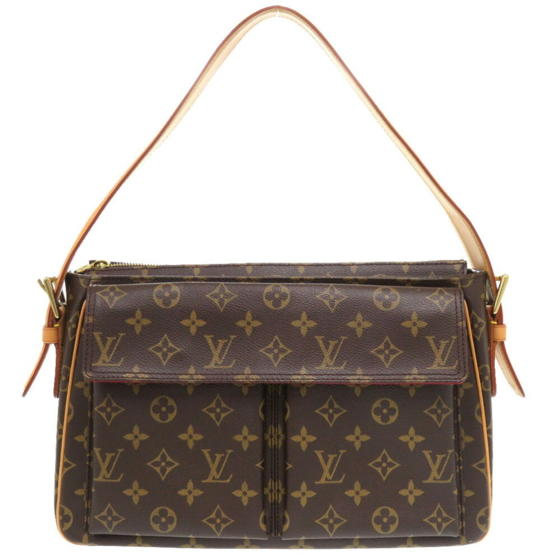 Louis Vuitton Viva Cité, Brown, Canvas, shoulder