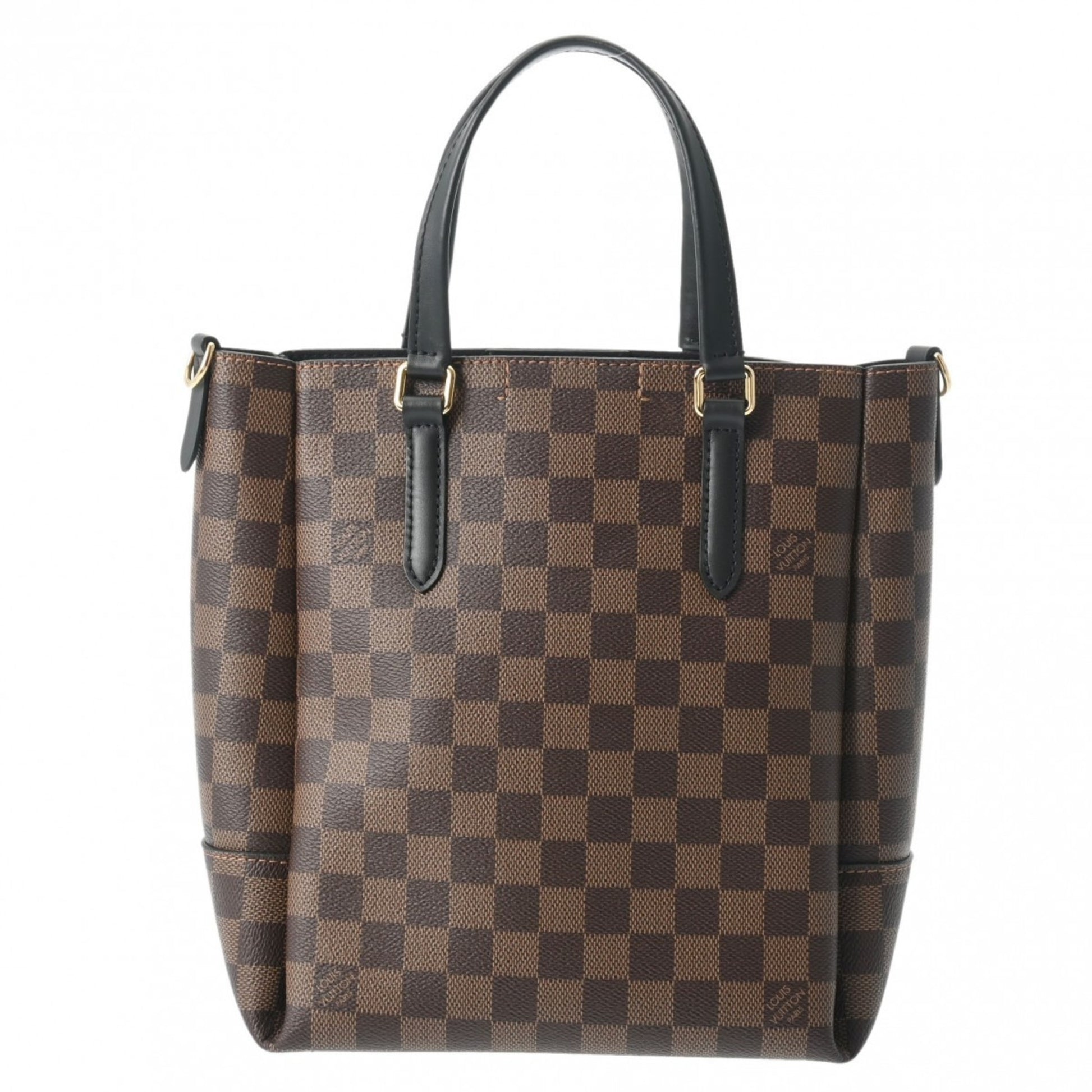 Louis Vuitton BELMONT, Brown, Canvas, handbag