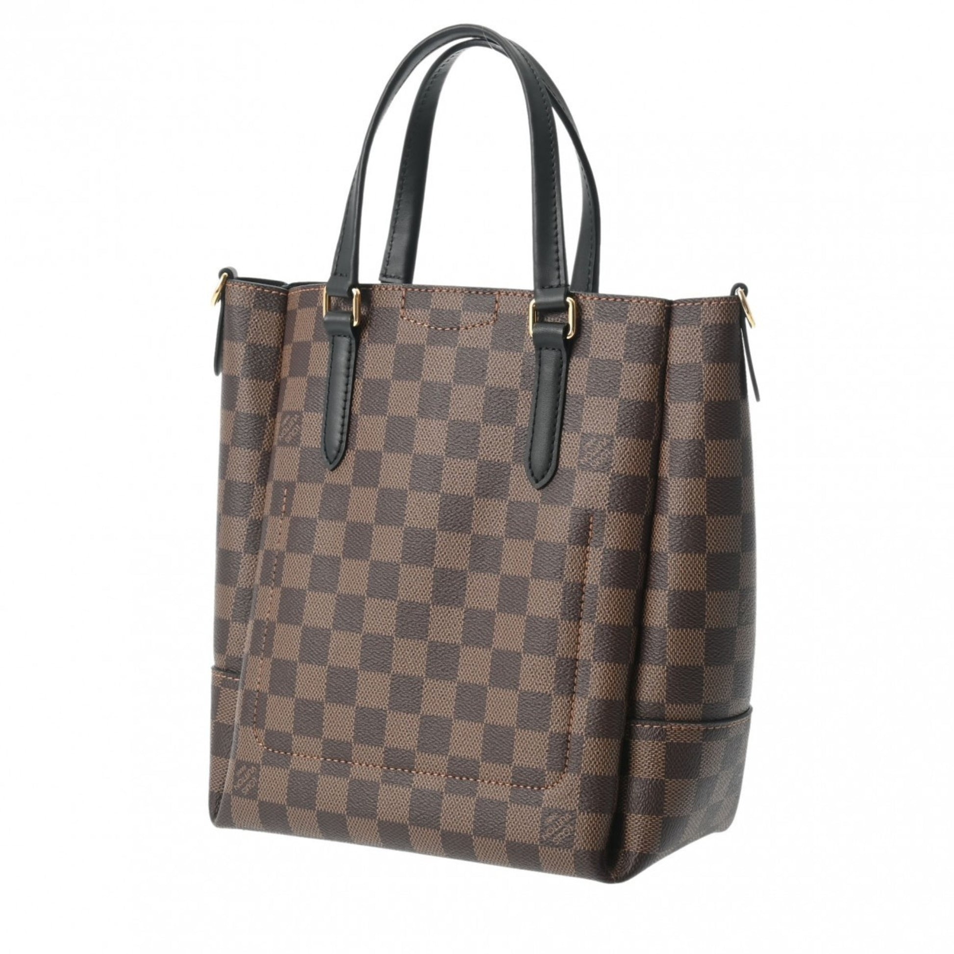 Louis Vuitton BELMONT, Brown, Canvas, handbag