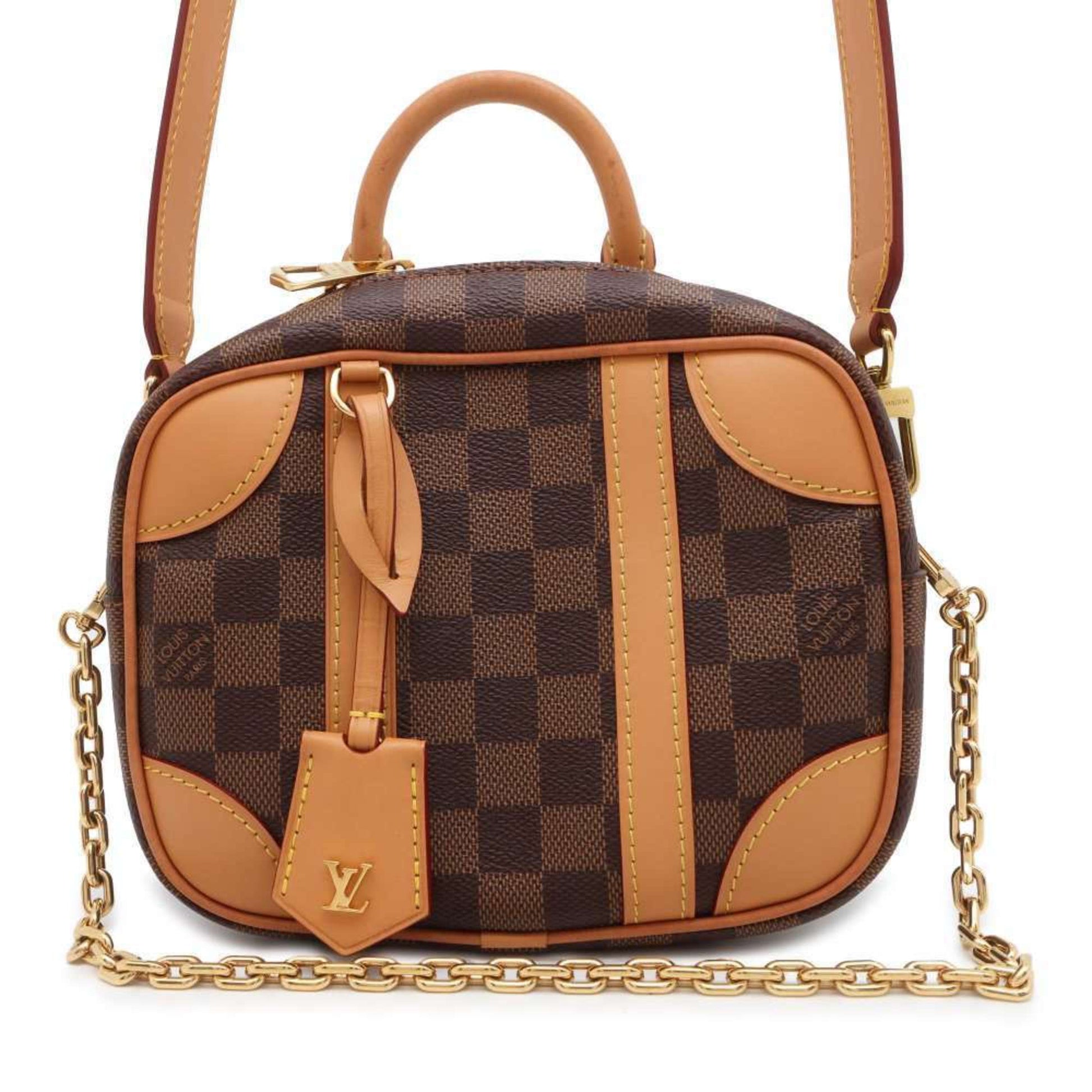 Louis Vuitton Valisette, Brown, Canvas, handbag