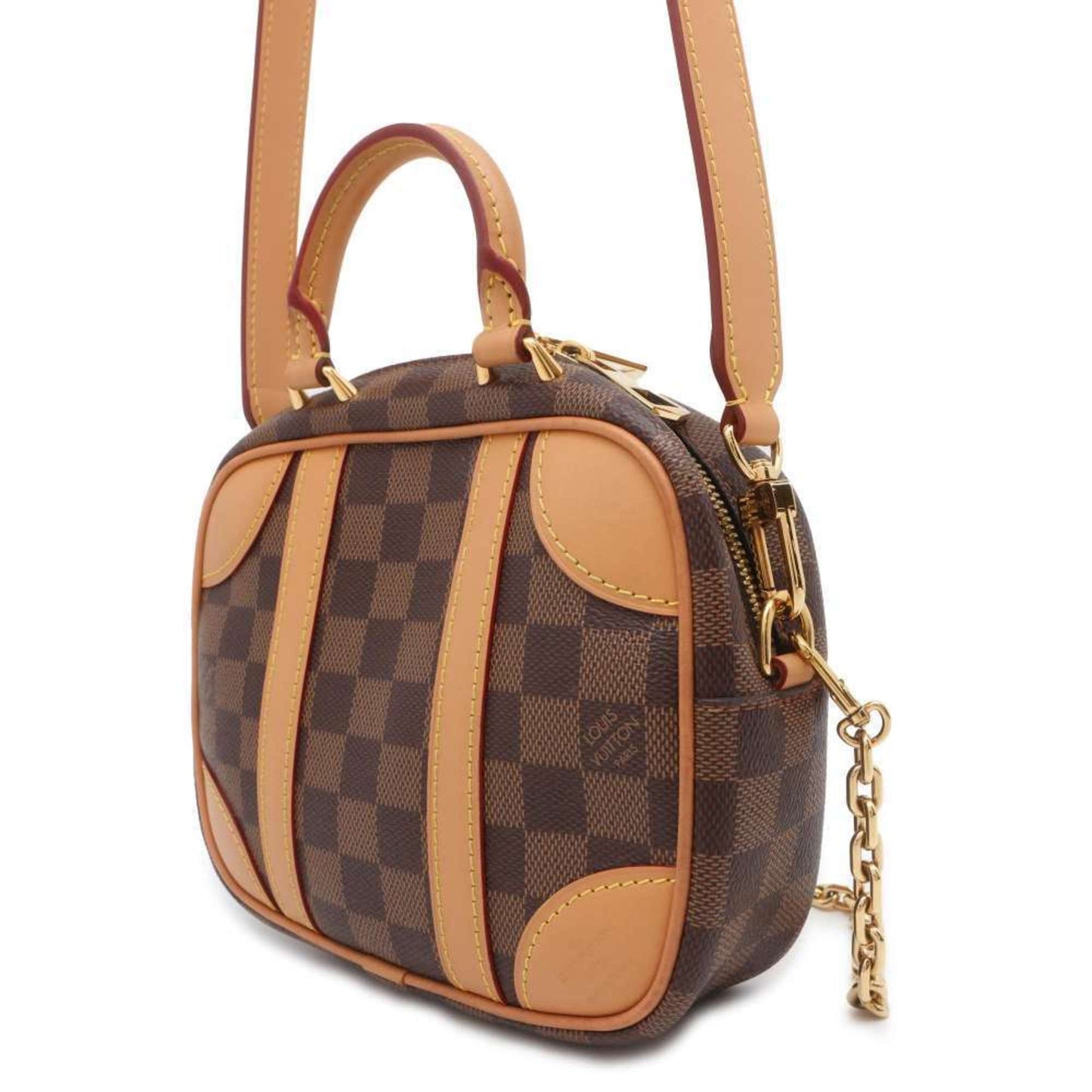 Louis Vuitton Valisette, Brown, Canvas, handbag