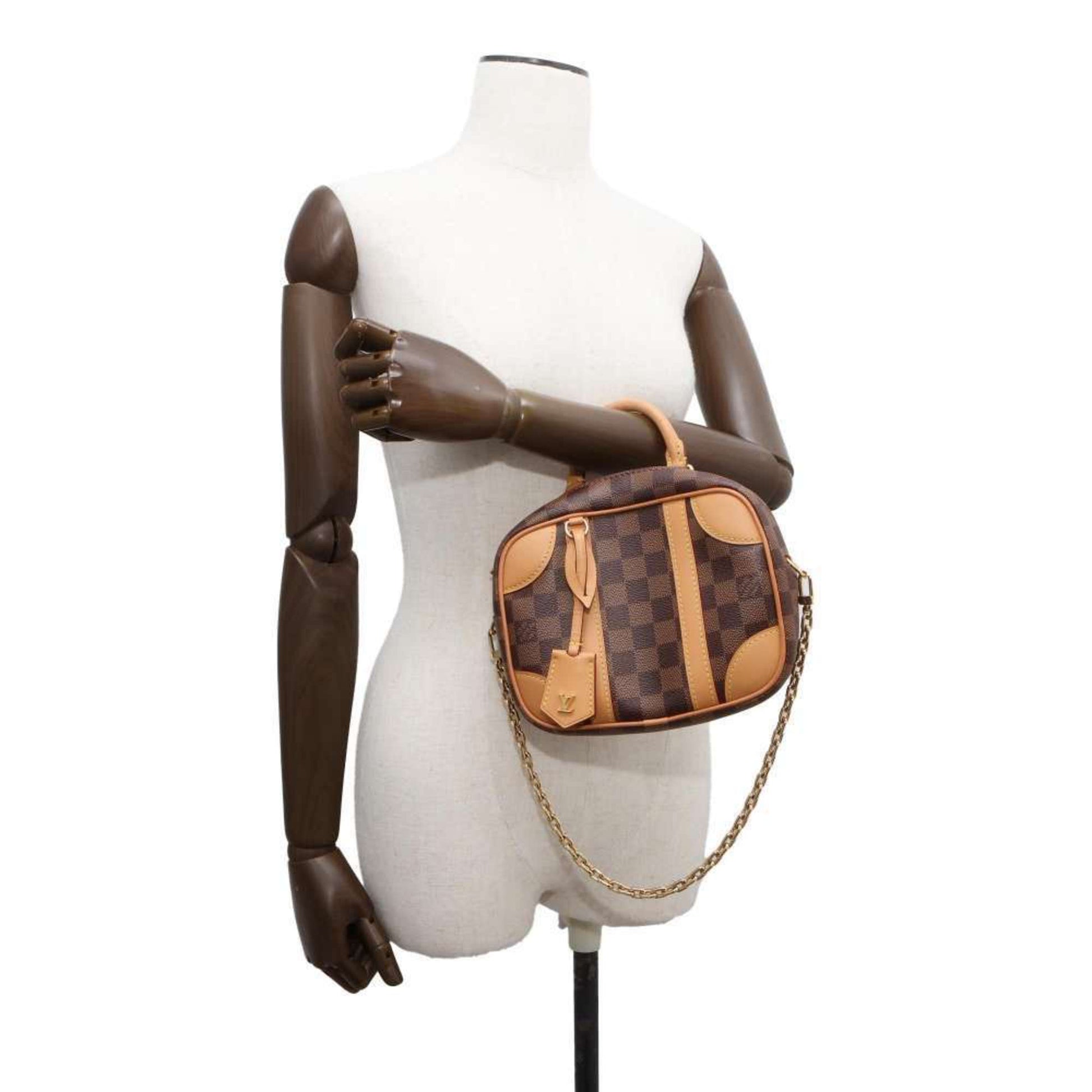 Louis Vuitton Valisette, Brown, Canvas, handbag