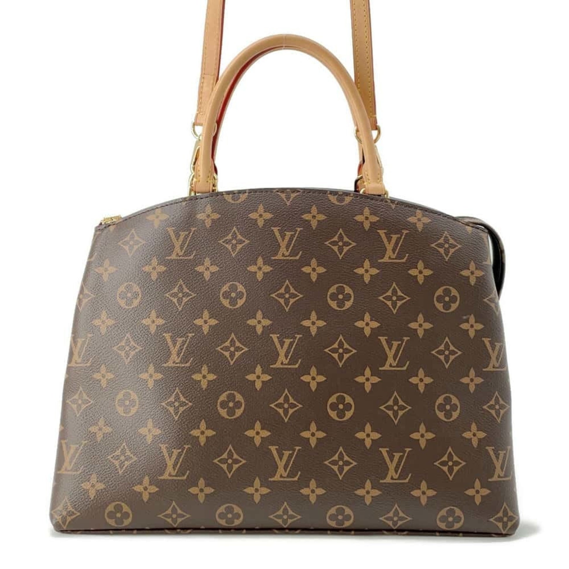 Louis Vuitton Grand palais, Brown, Canvas, handbag