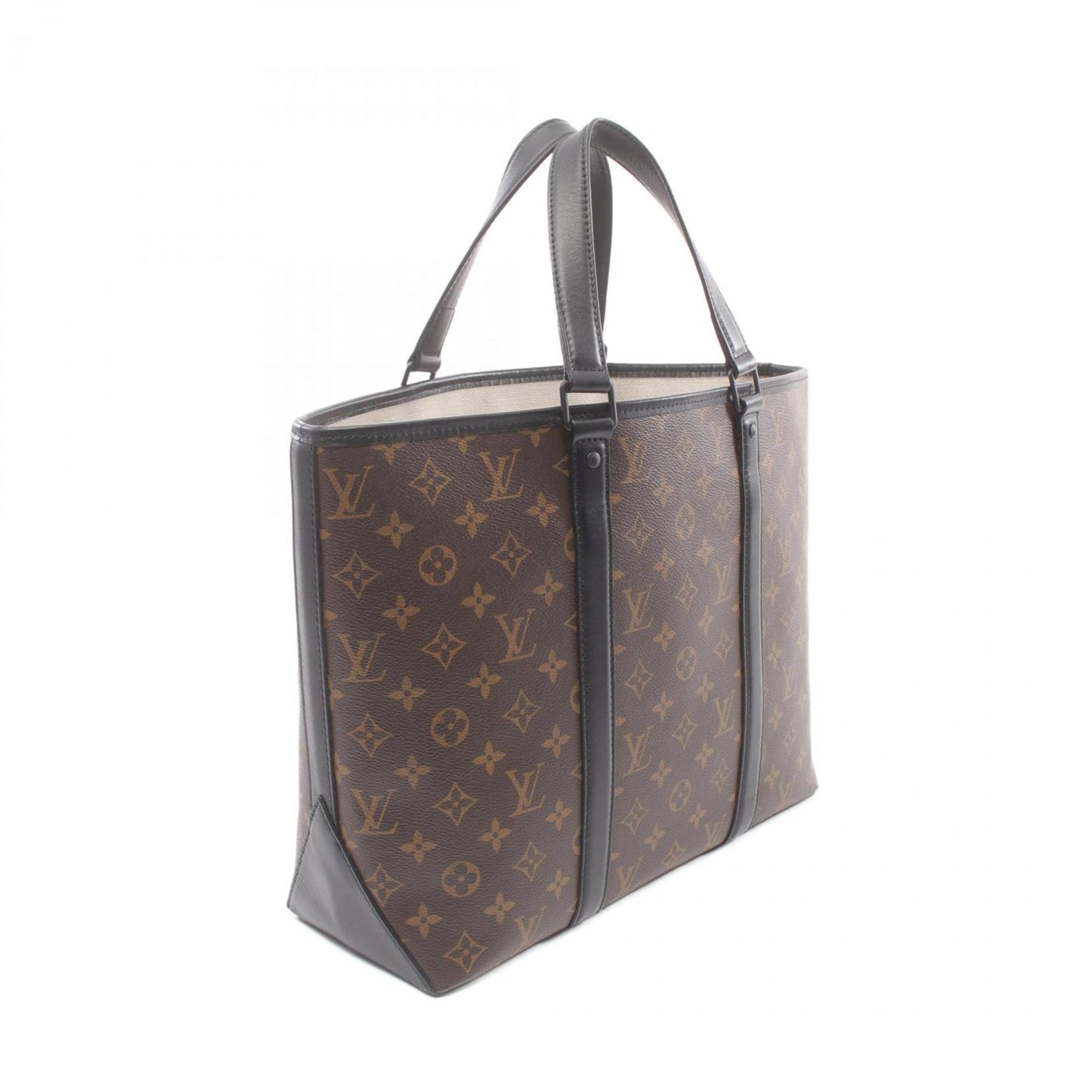 Louis Vuitton Weekend PM, Brown, Canvas, tote