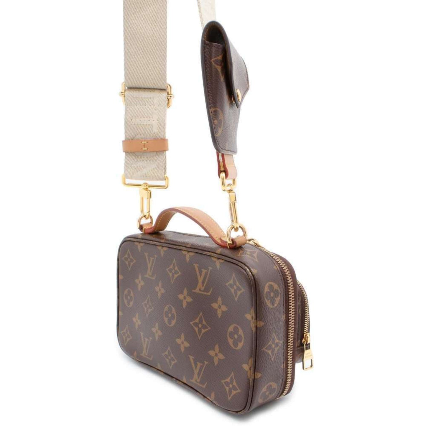 Louis Vuitton Utility, Brown, Canvas, shoulder