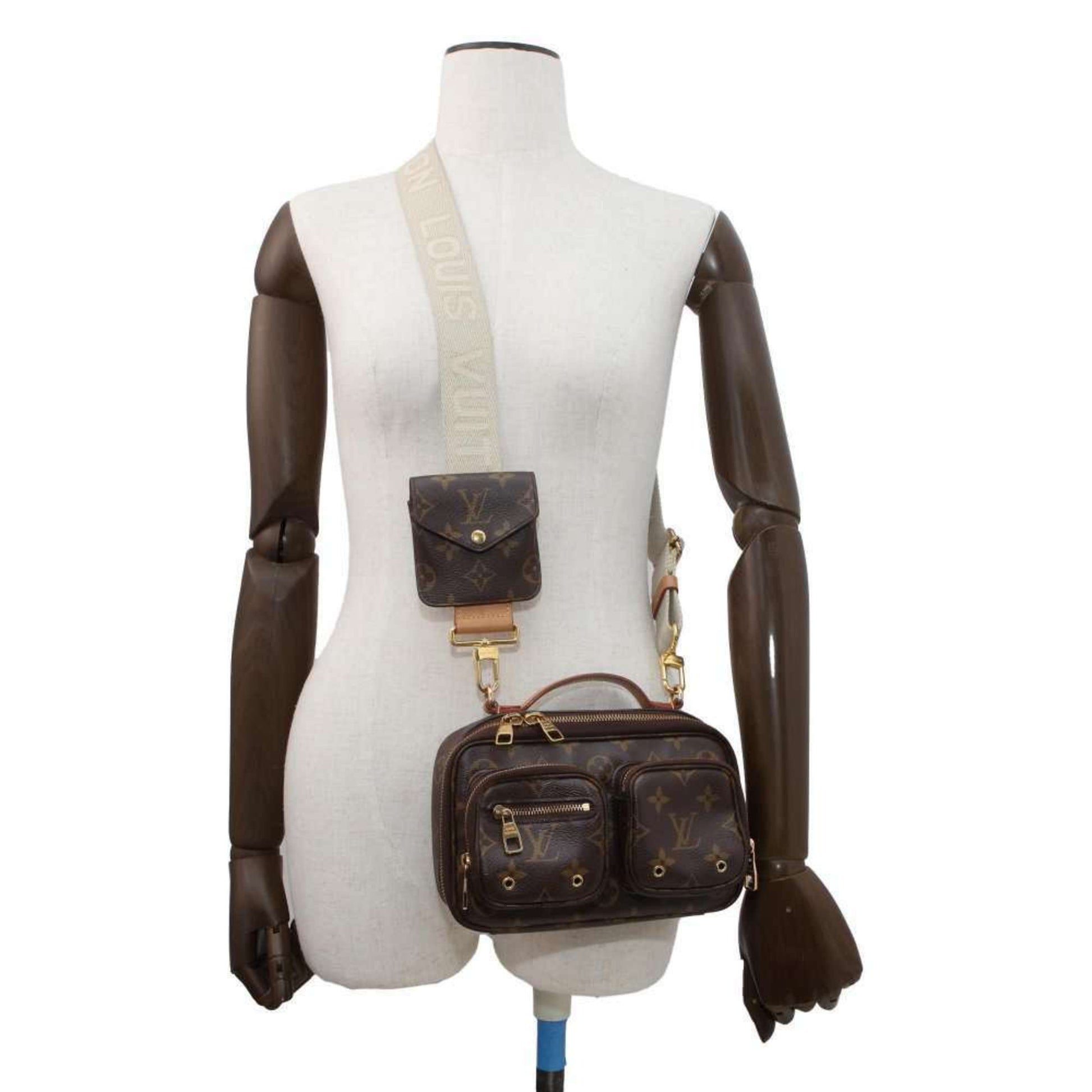 Louis Vuitton Utility, Brown, Canvas, shoulder