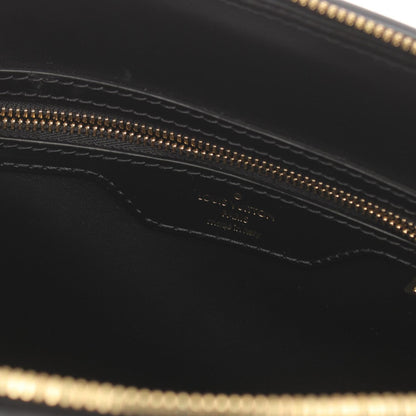 Louis Vuitton Alma, Black, Leather, handbag