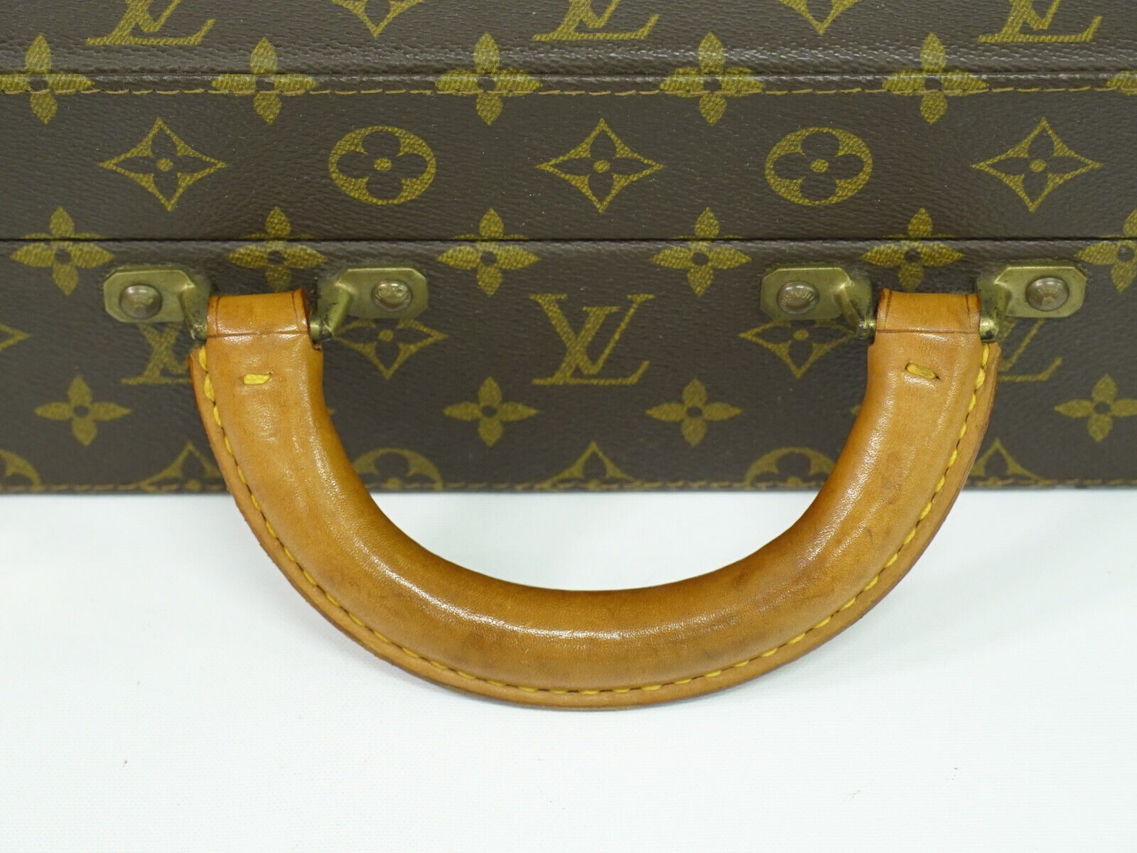 Louis Vuitton Diplomate, Brown, Canvas, briefcase