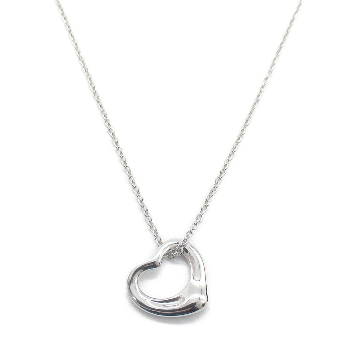 Tiffany & Co Open Heart, Silver, Silver, necklace