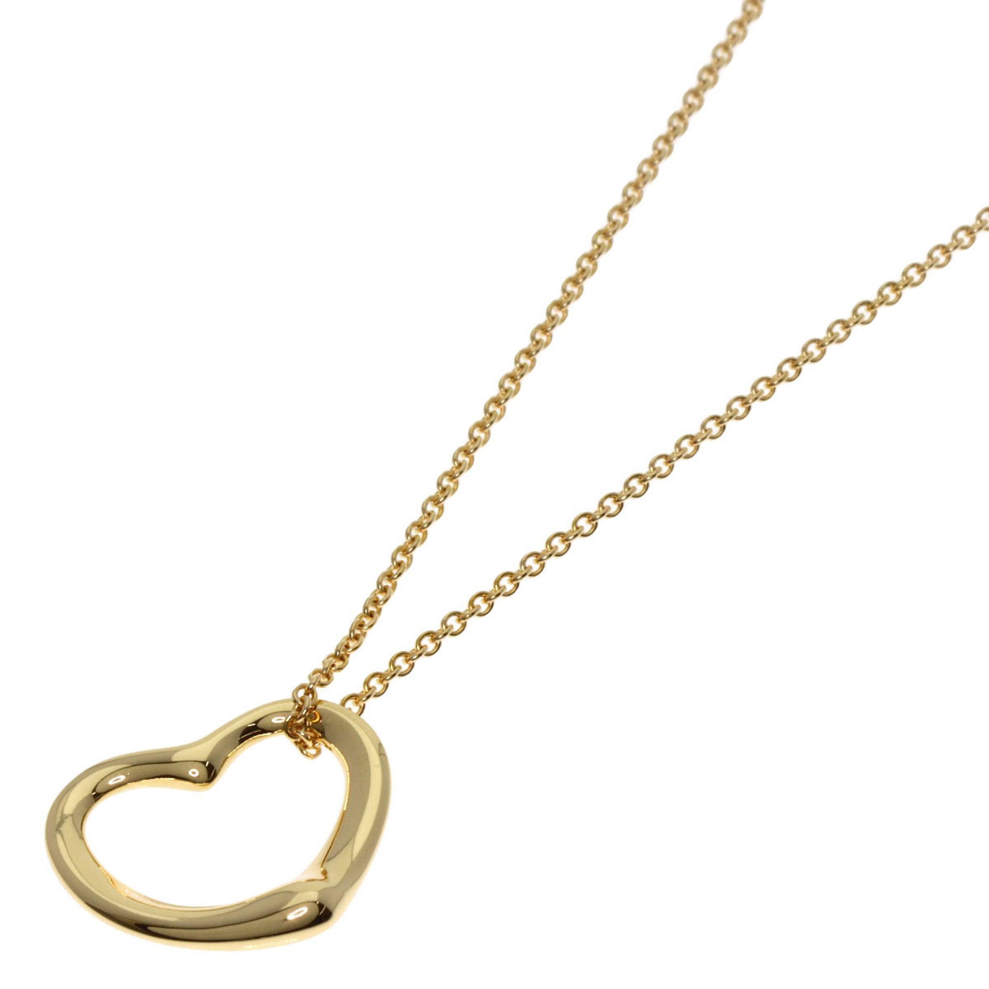 Tiffany & Co Open Heart, Gold, Yellow Gold, necklace