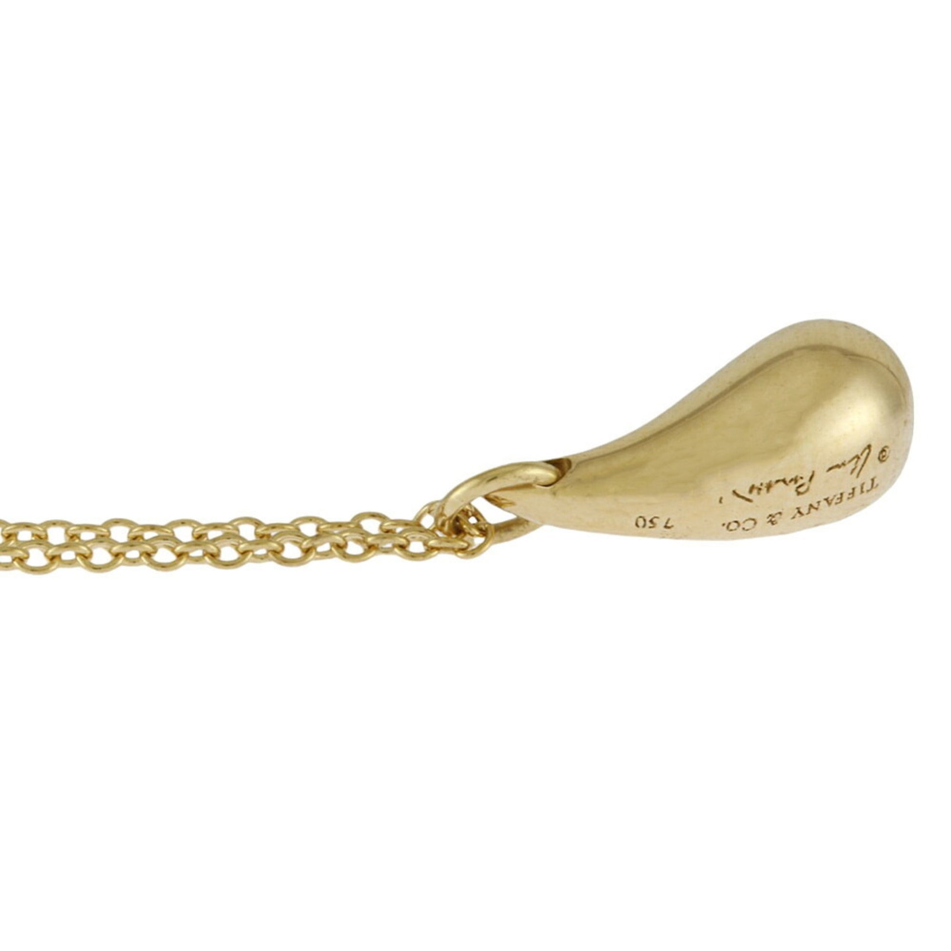 Tiffany & Co Teardrop, Gold, Yellow Gold, necklace