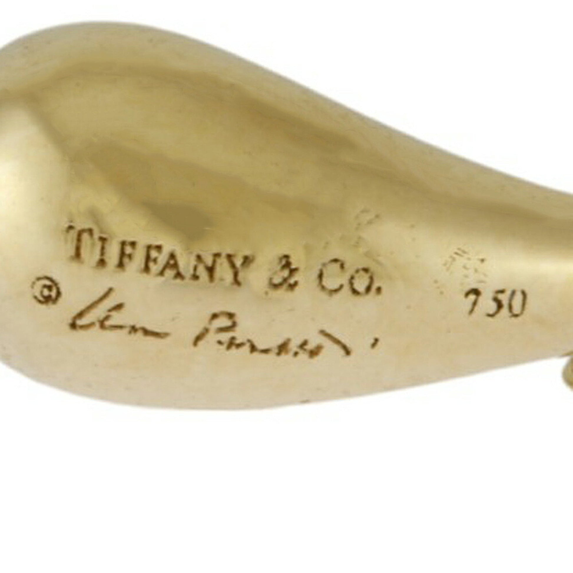 Tiffany & Co Teardrop, Gold, Yellow Gold, necklace