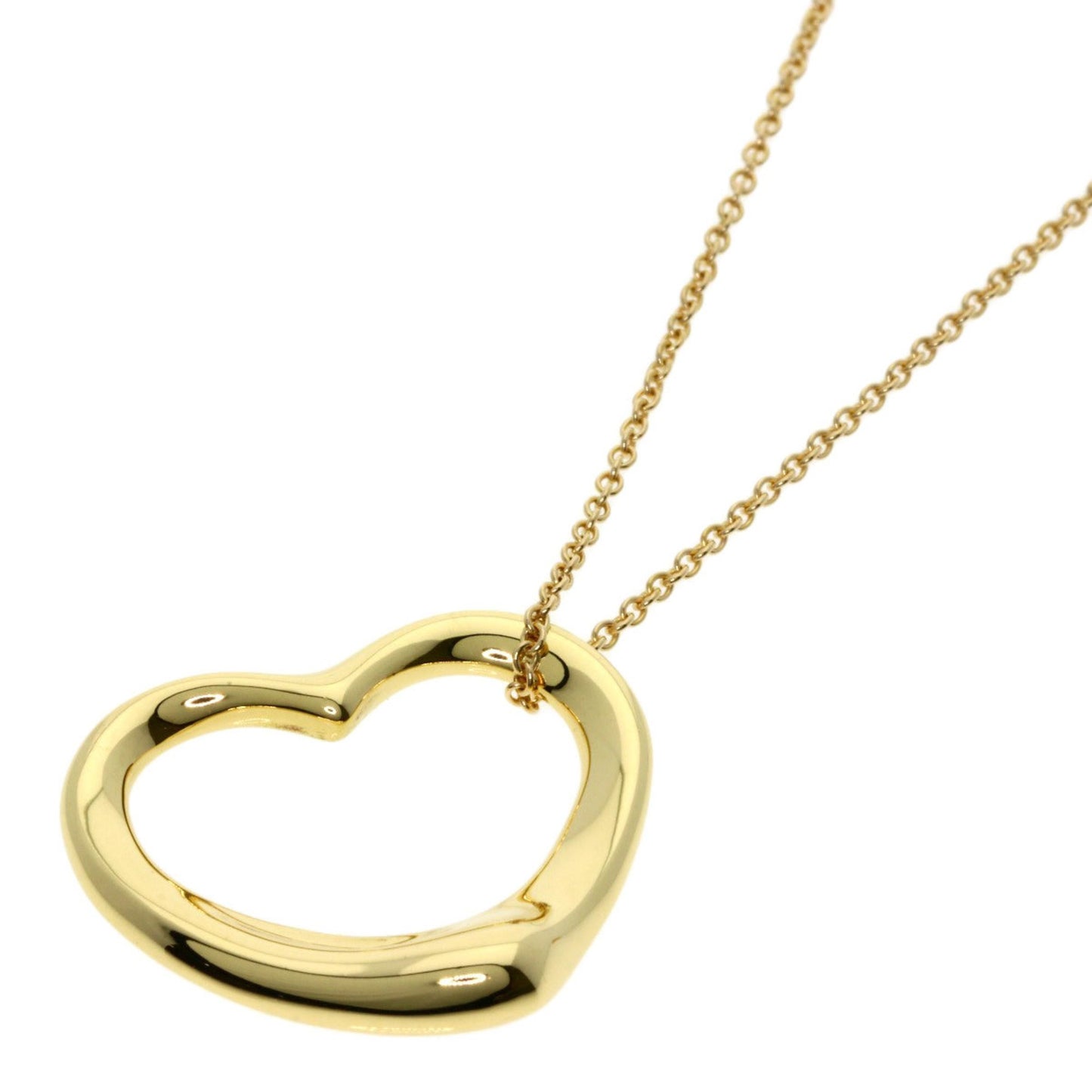 Tiffany & Co Open Heart, Gold, Yellow Gold, necklace