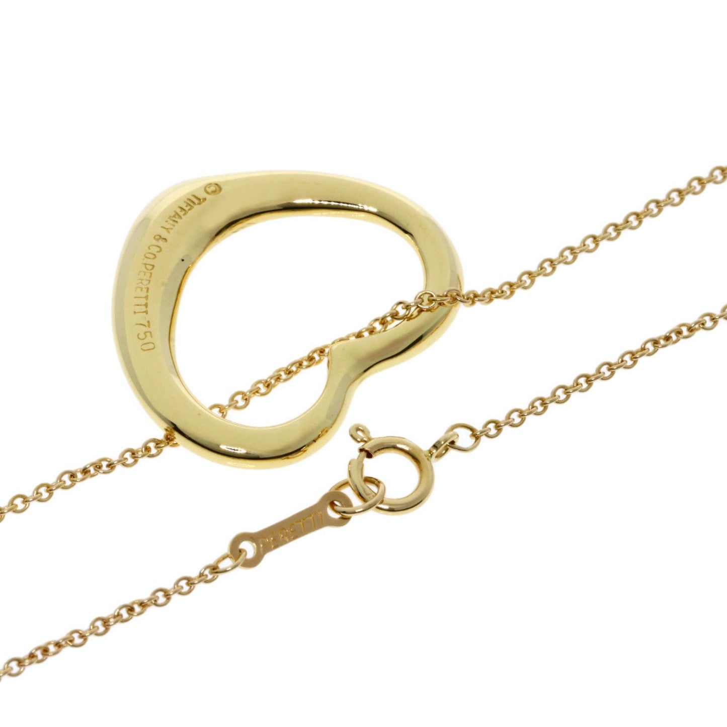 Tiffany & Co Open Heart, Gold, Yellow Gold, necklace