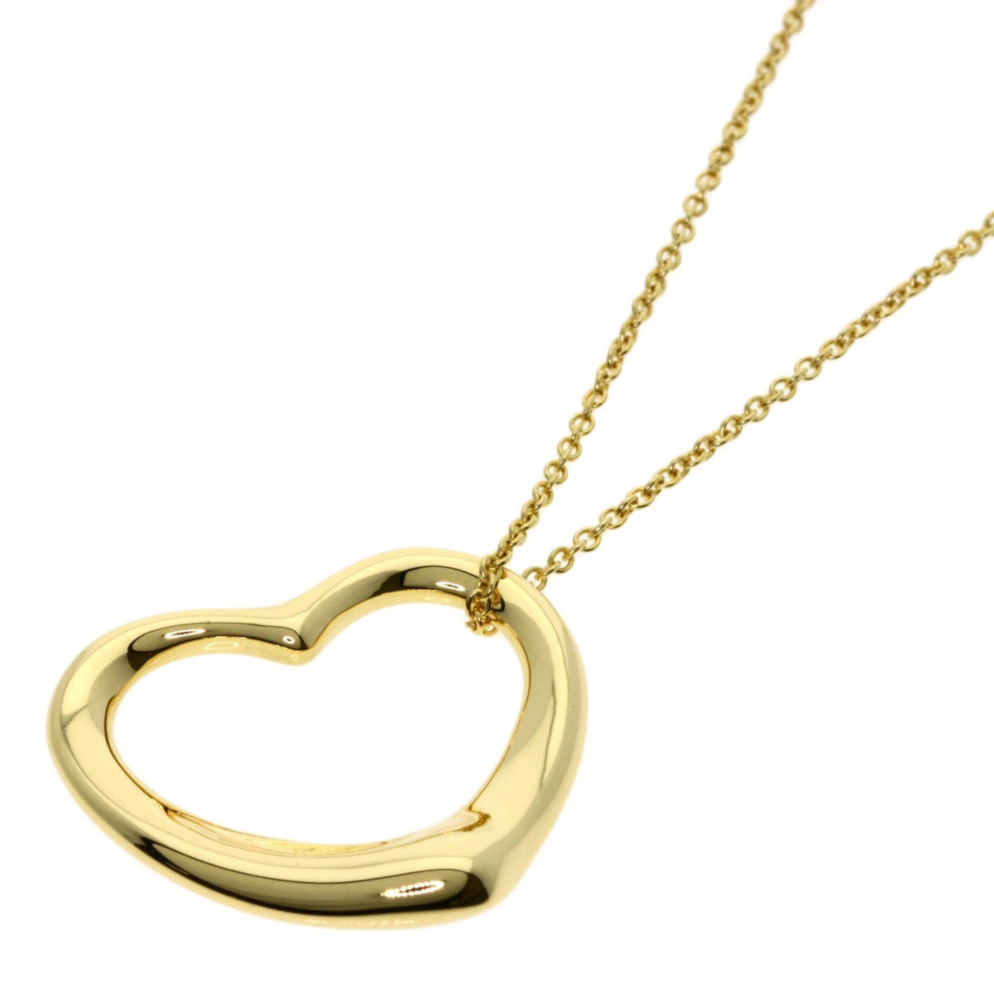 Tiffany & Co Open Heart, Gold, Yellow Gold, necklace