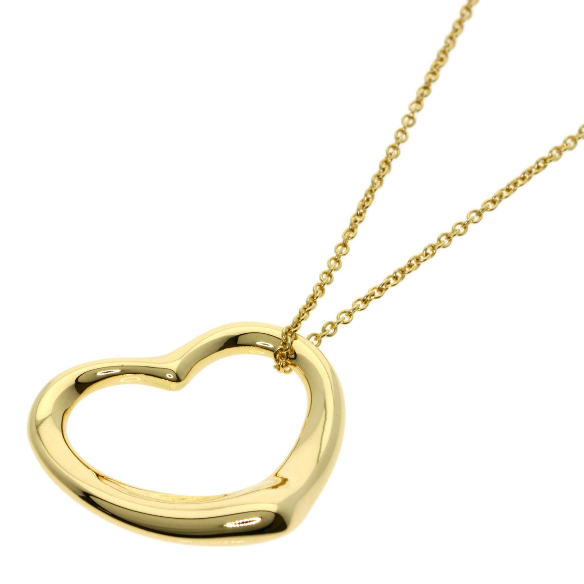 Tiffany & Co Open Heart, Gold, Yellow Gold, necklace