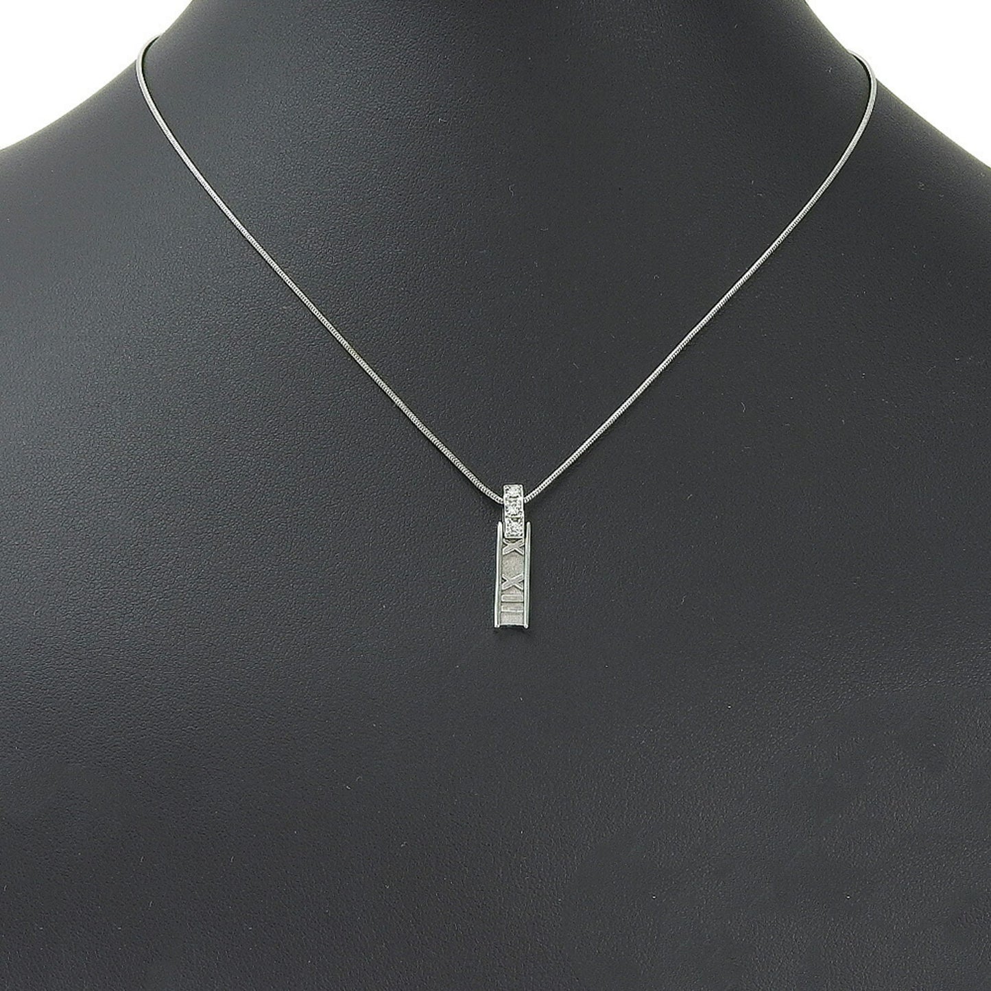 Tiffany & Co Atlas, Silver, White Gold, necklace