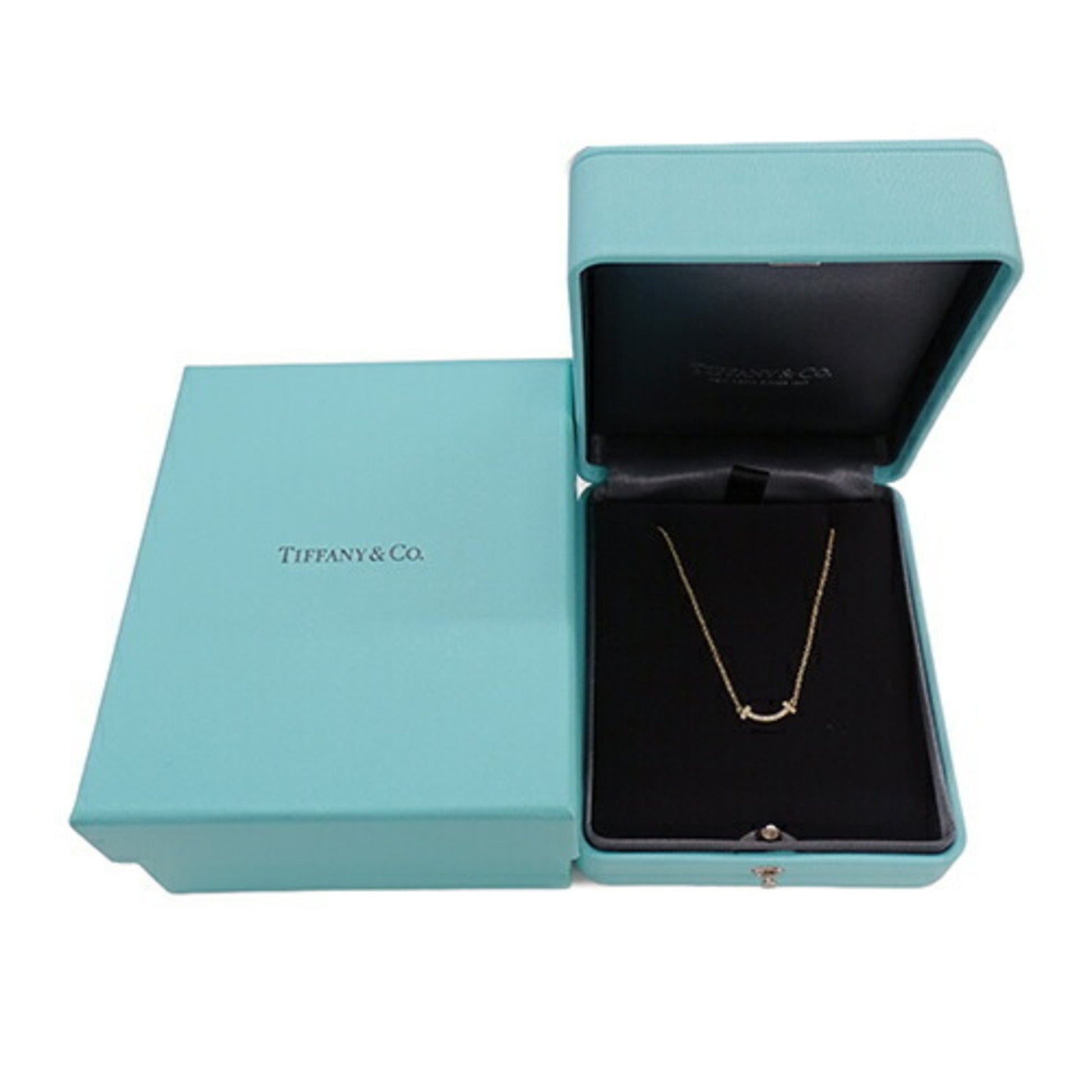 Tiffany & Co T Smile, Gold, Yellow Gold, necklace