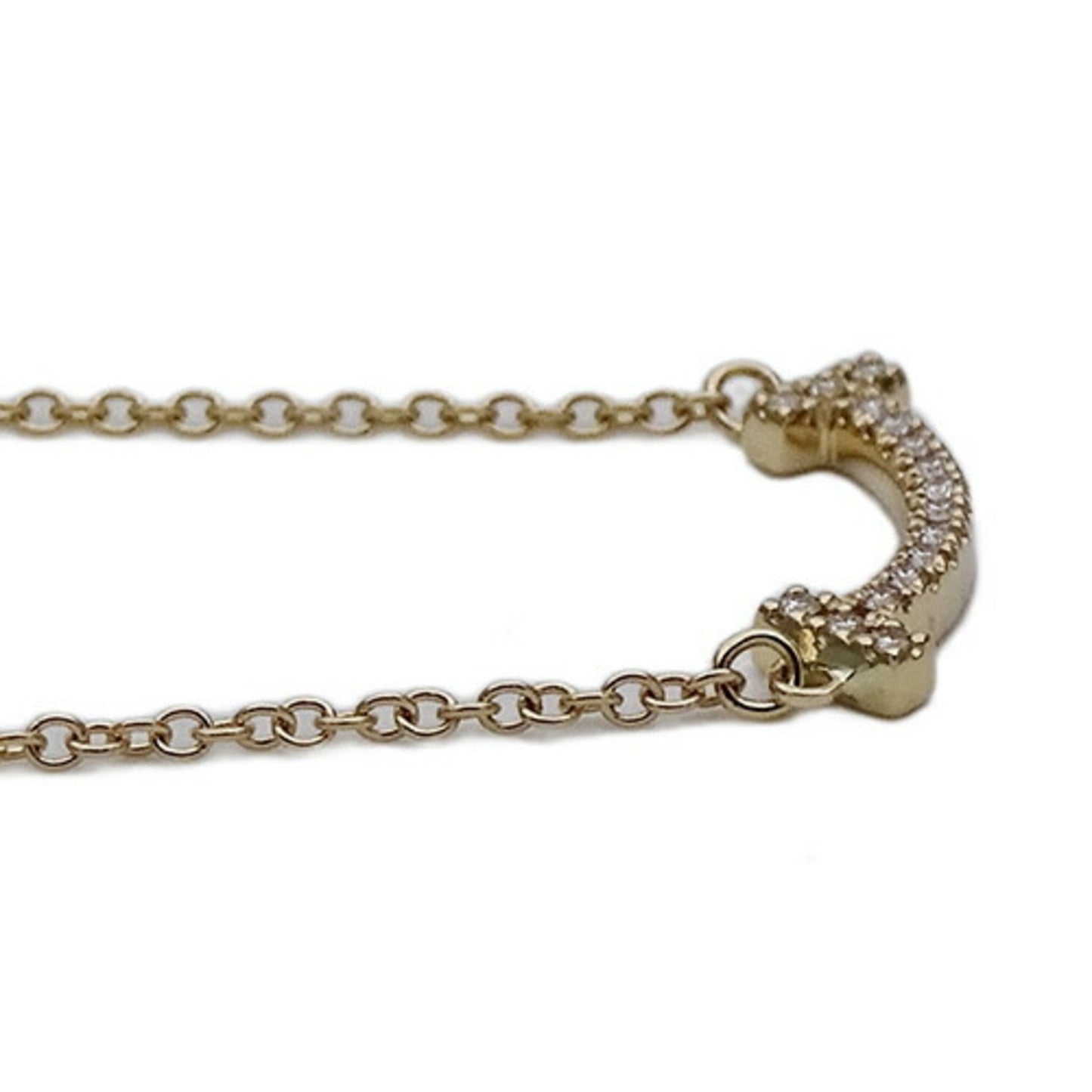 Tiffany & Co T Smile, Gold, Yellow Gold, necklace